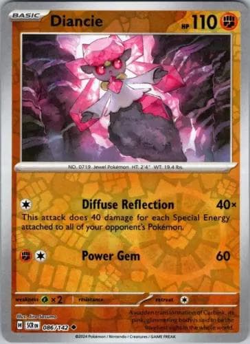 Diancie [Reverse Holo] #86 — Pokemon Stellar Crown