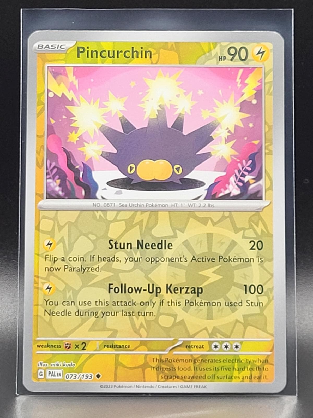 Pincurchin [Reverse Holo] #73 — Pokemon Paldea Evolved