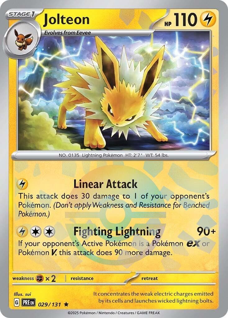 Jolteon [Poke Ball] #29 — Pokemon Prismatic Evolutions