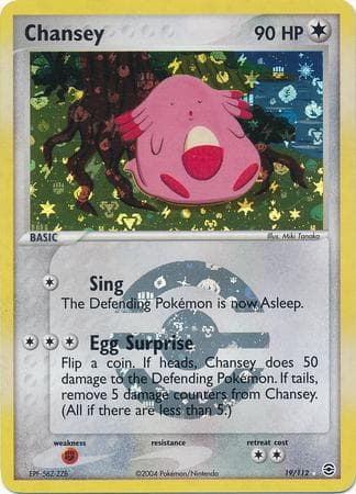 Chansey [Reverse Holo] #19 — Pokemon Fire Red & Leaf Green
