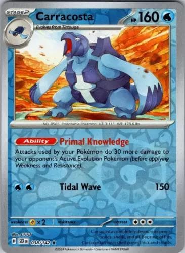Carracosta [Reverse Holo] #38 — Pokemon Stellar Crown