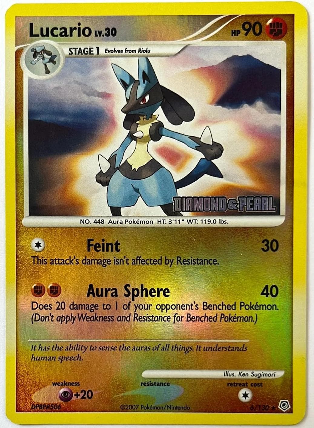 Lucario [Stamped] #6 — Pokemon Diamond & Pearl