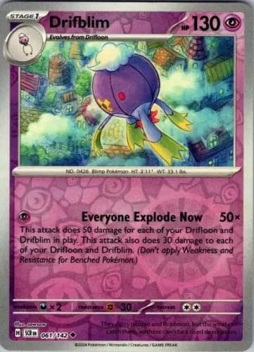 Drifblim [Reverse Holo] #61 — Pokemon Stellar Crown