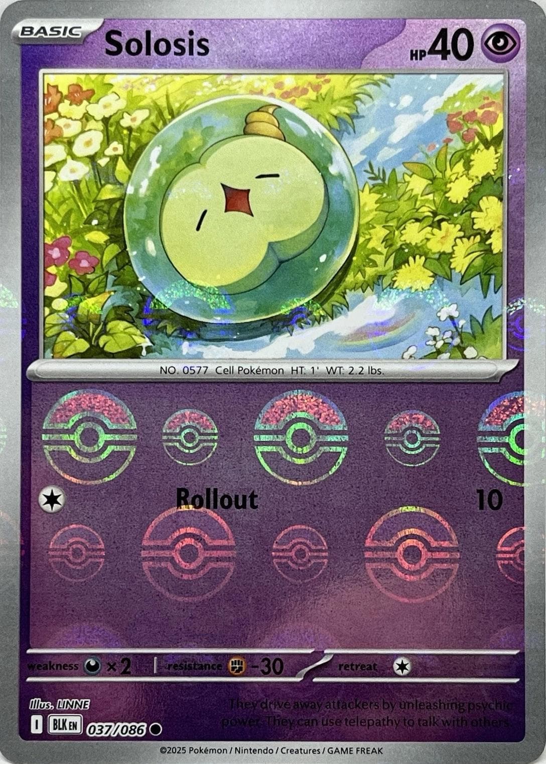 Solosis [Poke Ball] #37 — Pokemon Black Bolt