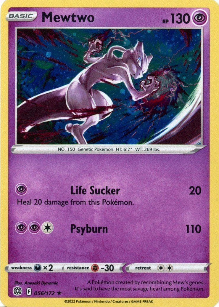 Mewtwo [Cosmos Holo] #56 — Pokemon Brilliant Stars