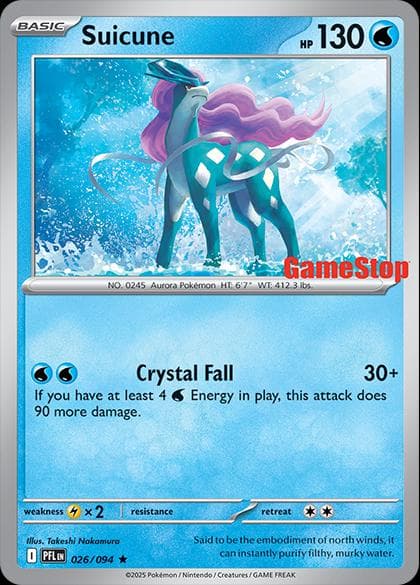 Suicune [Gamestop] #26 — Pokemon Phantasmal Flames