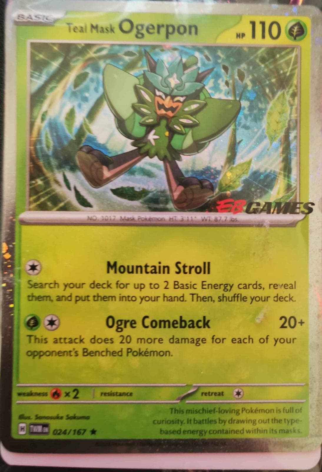 Teal Mask Ogerpon [EB Games] #24 — Pokemon Twilight Masquerade