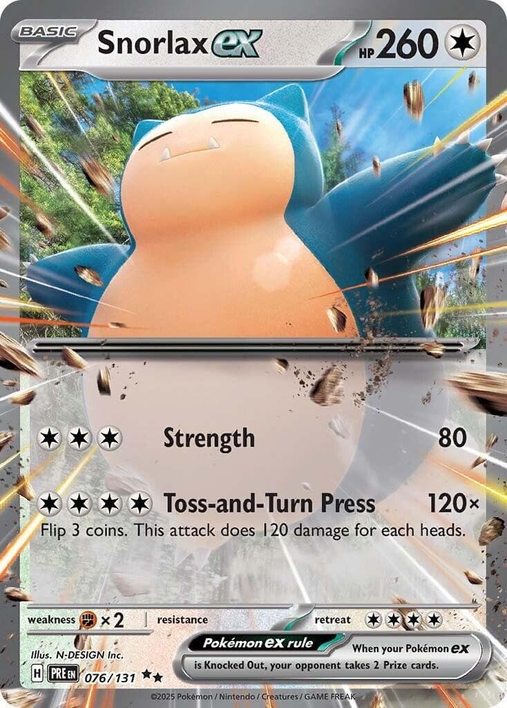 Snorlax ex #76 — Pokemon Prismatic Evolutions