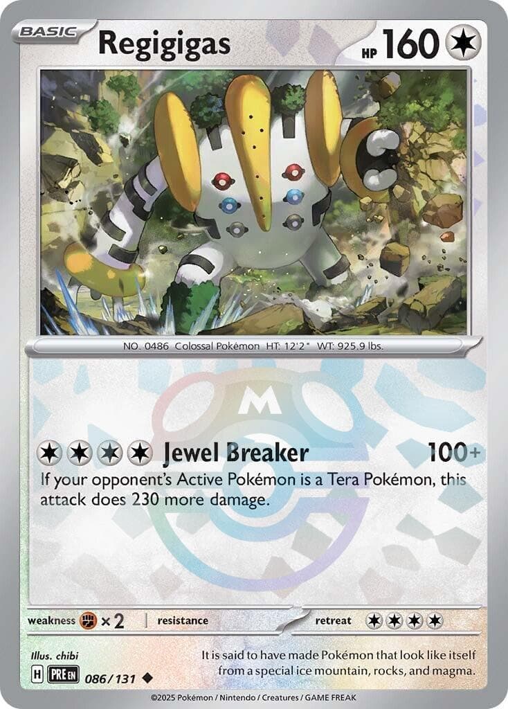 Regigigas [Master Ball] #86 — Pokemon Prismatic Evolutions