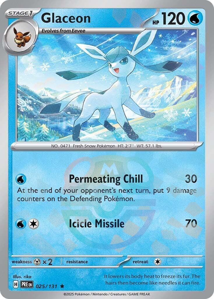 Glaceon [Master Ball] #25 — Pokemon Prismatic Evolutions