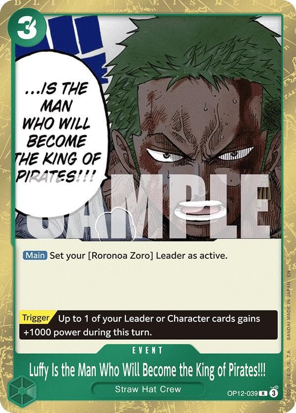 Luffy Is the Man Who Will Become the King of Pirates!!! OP12-039 — One Piece Legacy of the Master