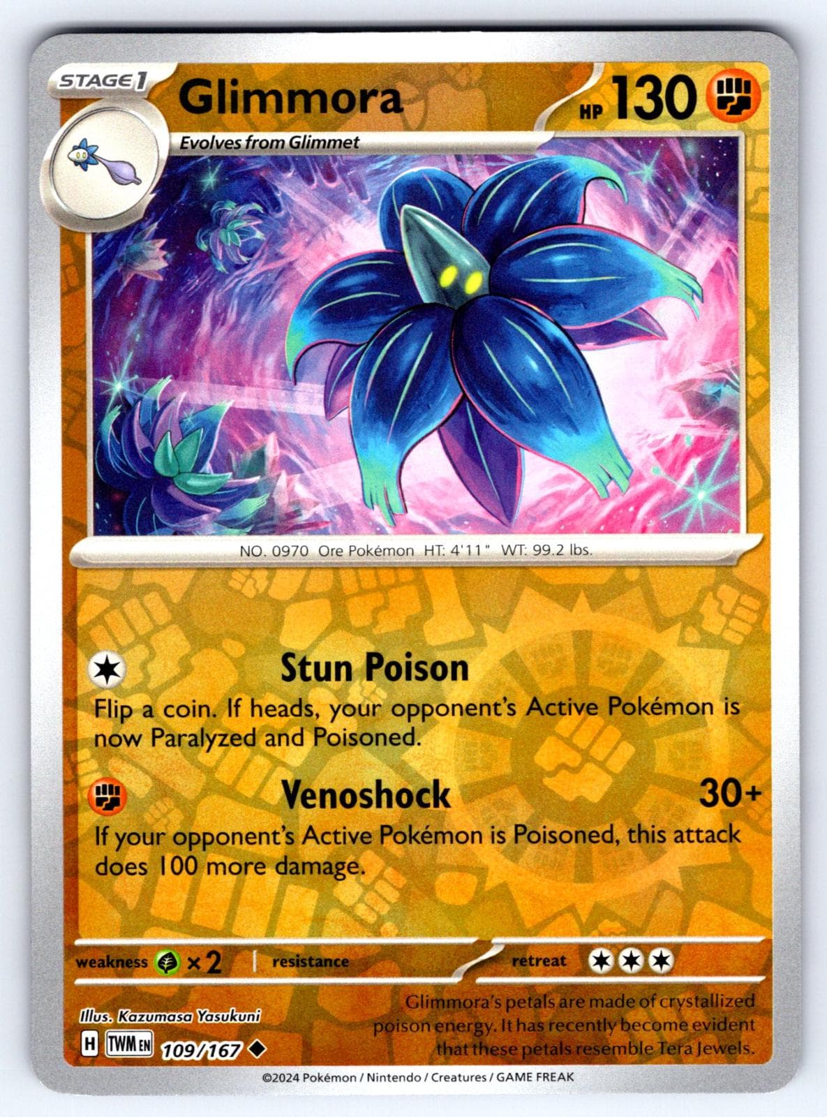 Glimmora [Reverse Holo] #109 — Pokemon Twilight Masquerade