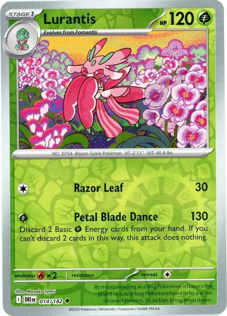 Lurantis [Reverse Holo] #14 — Pokemon Destined Rivals