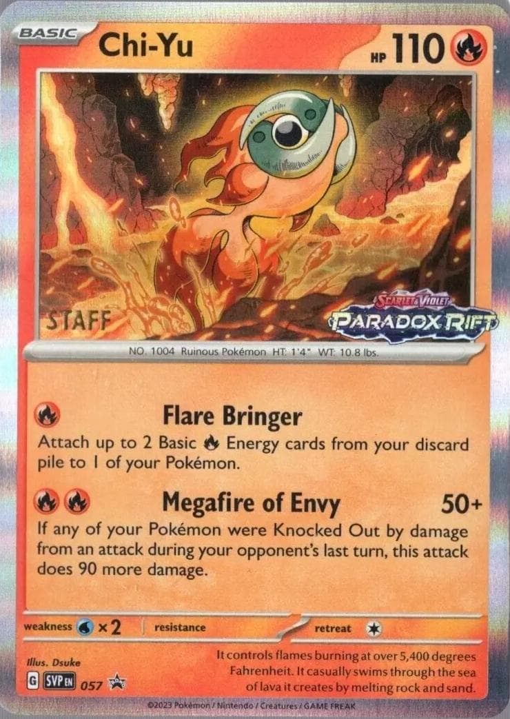 Chi-Yu [Prerelease Staff] #57 — Pokemon Promo