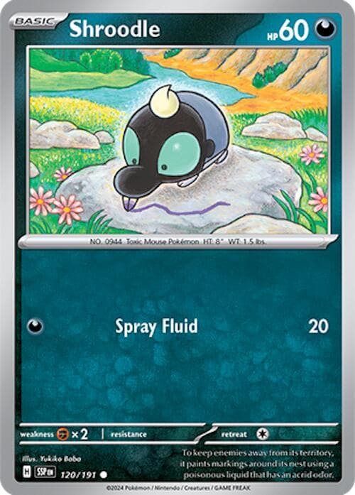 Shroodle #120 — Pokemon Surging Sparks