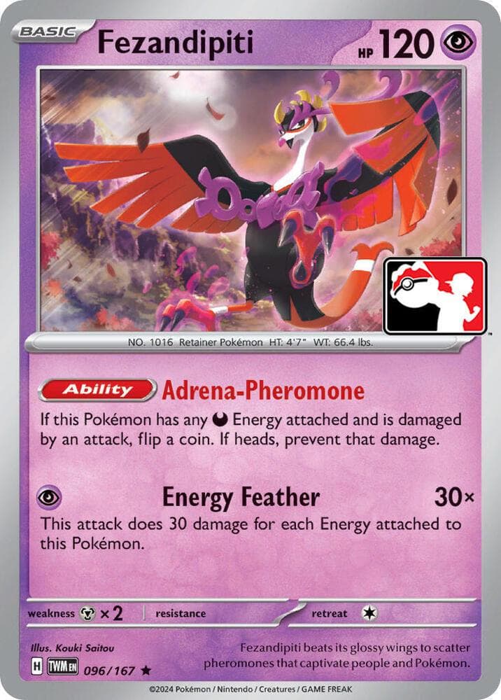 Fezandipiti [Prize Pack] #96 — Pokemon Twilight Masquerade