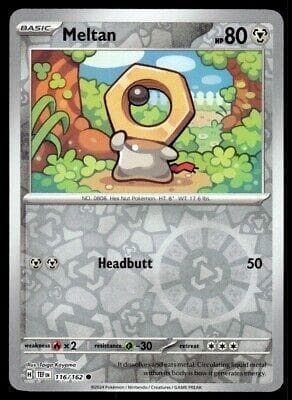 Meltan [Reverse Holo] #116 — Pokemon Temporal Forces