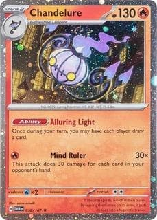 Chandelure [Cosmos Holo] #38 — Pokemon Twilight Masquerade