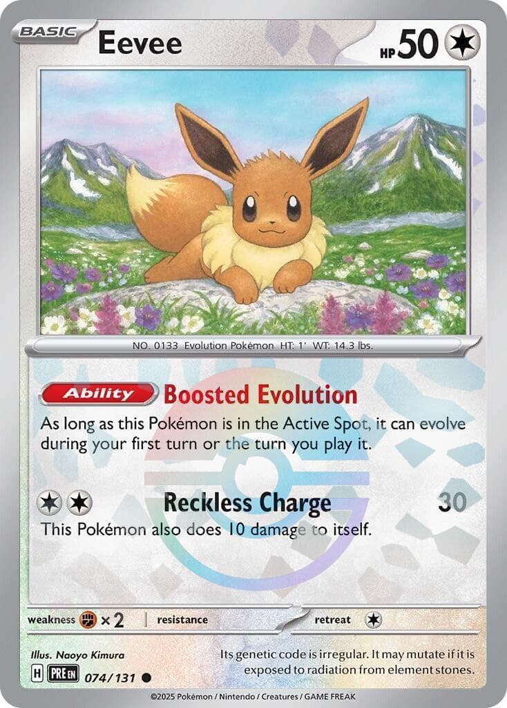Eevee [Poke Ball] #74 — Pokemon Prismatic Evolutions