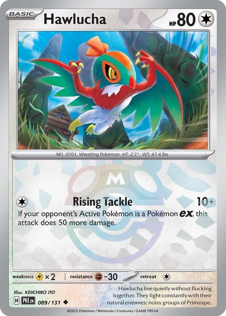 Hawlucha [Master Ball] #89 — Pokemon Prismatic Evolutions