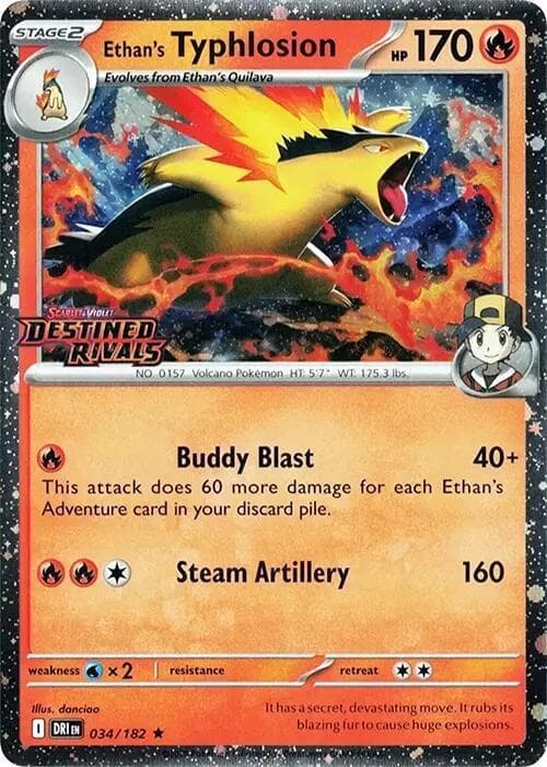 Ethan's Typhlosion [Stamped] #34 — Pokemon Destined Rivals