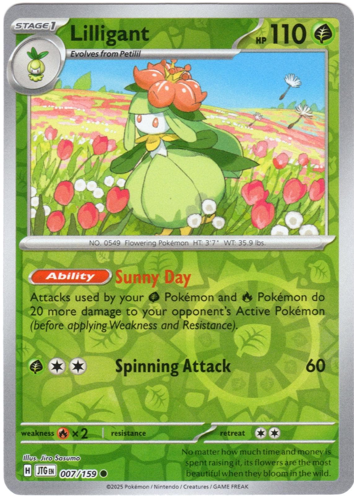 Lilligant [Reverse Holo] #7 — Pokemon Journey Together
