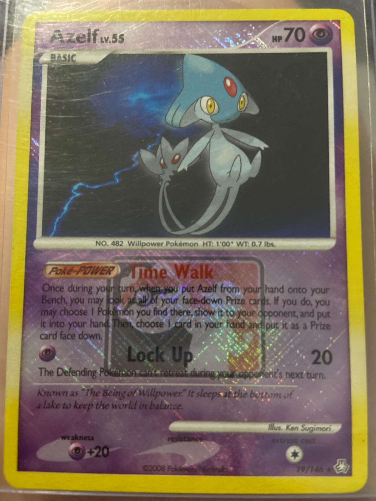 Azelf [League Holo] #19 — Pokemon Legends Awakened