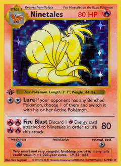 Ninetales #12 — Pokemon Base Set