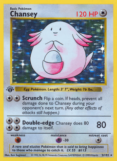 Chansey #3 — Pokemon Base Set