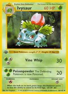 Ivysaur #30 — Pokemon Base Set