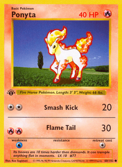 Ponyta #60 — Pokemon Base Set