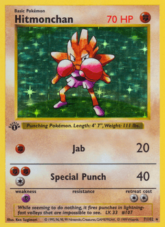 Hitmonchan #7 — Pokemon Base Set