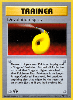 Devolution Spray #72 — Pokemon Base Set