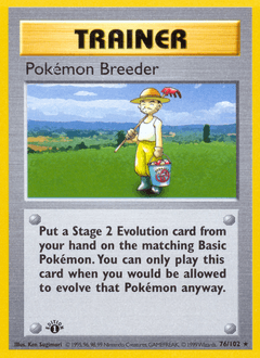 Pokemon Breeder #76 — Pokemon Base Set