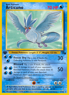 Articuno #17 — Pokemon Fossil