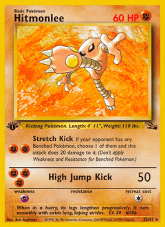 Hitmonlee #22 — Pokemon Fossil