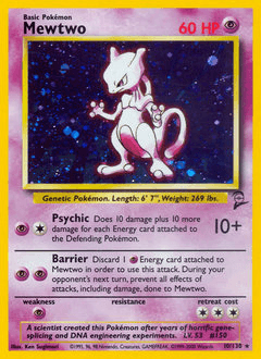Mewtwo #10 — Pokemon Base Set 2