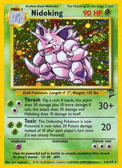 Nidoking #11 — Pokemon Base Set 2