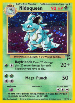 Nidoqueen #12 — Pokemon Base Set 2