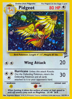 Pidgeot #14 — Pokemon Base Set 2