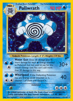 Poliwrath #15 — Pokemon Base Set 2