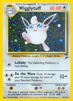 Wigglytuff #19 — Pokemon Base Set 2