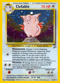 Clefable #5 — Pokemon Base Set 2