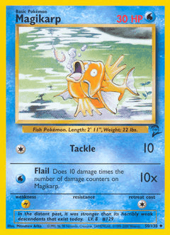 Magikarp #50 — Pokemon Base Set 2