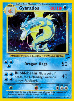 Gyarados #7 — Pokemon Base Set 2