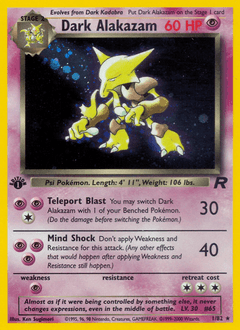 Dark Alakazam #1 — Pokemon Team Rocket
