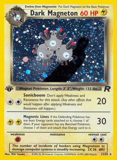 Dark Magneton #11 — Pokemon Team Rocket