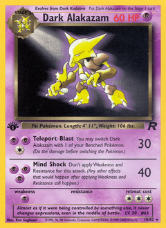 Dark Alakazam #18 — Pokemon Team Rocket