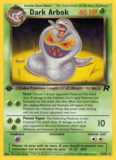 Dark Arbok #19 — Pokemon Team Rocket