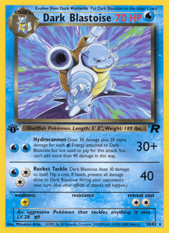 Dark Blastoise #20 — Pokemon Team Rocket